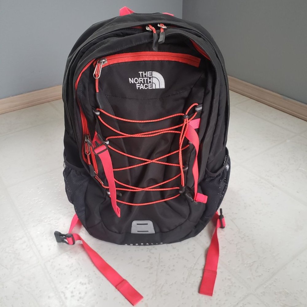 North Face Black/Pink Women's Borealis Backpack